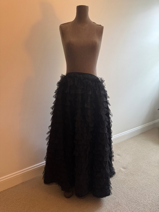 Eloquii Dresses & Skirts - Black ruffle tulle skirt